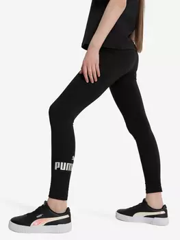 Легинсы для девочек Puma ESS+ Logo, Черный