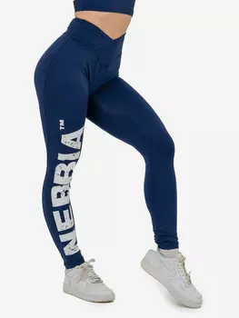 Легинсы спортивные женские High waisted gym leggings GLUTE CHECK 613, Синий