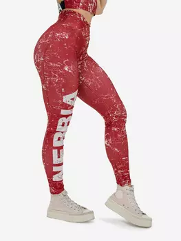 Легинсы спортивные женские Workout leggings ROUGH GIRL 616, Красный