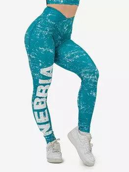 Легинсы спортивные женские Workout leggings ROUGH GIRL 616, Зеленый