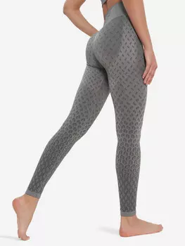 Легинсы женские Demix HighFlow Yoga Seamless Gfx, Серый