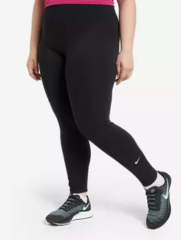 Легинсы женские Nike One, Plus Size, Черный