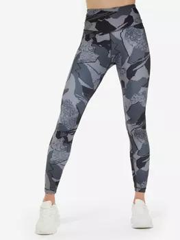 Легинсы женские Reebok Workout Ready Printed, Серый, размер 40