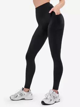 Легинсы женские с карманами Bona Fide: Bona Tights "Black", Черный