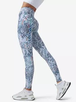 Легинсы женские спортивные BARKA, лосины для спорта, тайтсы, Белый