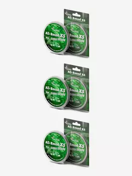 Леска монофильная ALLVEGA "All-Round X5" набор 3 штуки по 50м 0,14мм (2,64кг) прозрачная, Белый