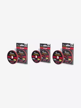 Леска монофильная ALLVEGA "Fishing Master" 30м 0,260мм (5,3кг) рубиновая.Набор 3 штуки., Красный