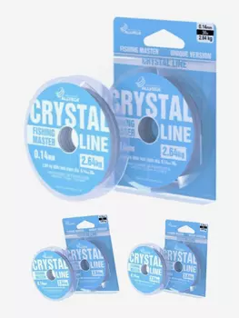 Леска монофильная ALLVEGA "Fishing Master" CRYSTAL 30м 0,14мм (2,64кг). Набор 3 штуки., Серый