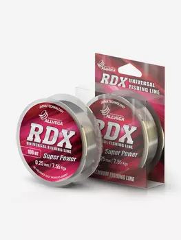 Леска монофильная ALLVEGA "RDX Universal" 100м 0,25мм (7,55кг) прозрачная, Белый