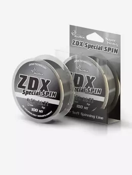 Леска монофильная ALLVEGA "ZDX Special Spin" 100м 0,50мм (16,77кг) светло-серая, Серый