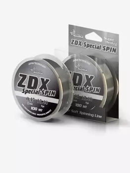 Леска монофильная ALLVEGA "ZDX Special Spin" 100м 0,45мм (15,4кг) светло-серая, Серый