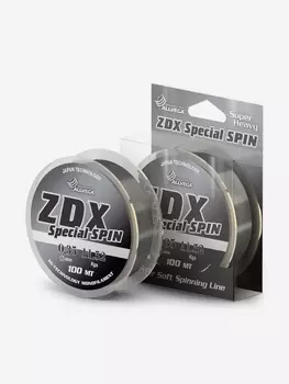 Леска монофильная ALLVEGA "ZDX Special Spin" 100м 0,35мм (11,52кг) светло-серая, Серый