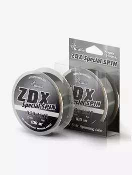 Леска монофильная ALLVEGA "ZDX Special Spin" 100м 0,50мм (16,77кг) светло-серая, Серый