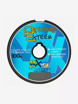 Леска плетеная Pontoon21 Exteer New Generation 4X, 0.1 мм, 100 м, 2.7 кг, Серый