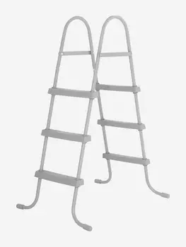 Лестница Bestway 58335 без площадки, для бассейнов до 107 см, з ступеньки, Серый