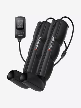 Лимфодренажный массажер Smartwave 400, комплект с манжетами для ног, Черный