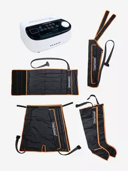 Лимфодренажный массажер Smartwave 600, комплект с манжетами для ног, манжетой для руки, манжетой для талии и манжетой-шорты, Белый