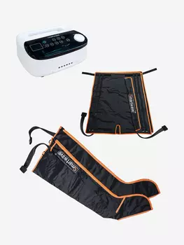 Лимфодренажный массажер Smartwave 600, комплект с манжетами для ног и манжетой-шорты, Белый