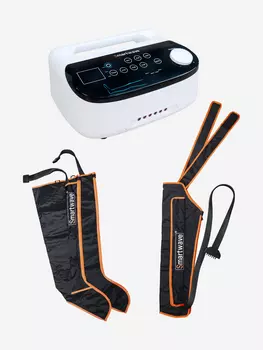 Лимфодренажный массажер Smartwave 600, комплект с манжетами для ног и манжетой для руки, Белый