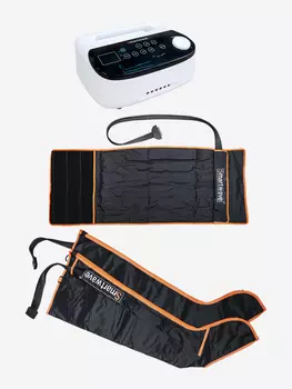 Лимфодренажный массажер Smartwave 600, комплект с манжетами для ног и манжетой для талии, Белый