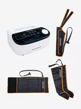 Лимфодренажный массажер Smartwave 600, комплект с манжетами для ног, манжетой для руки и манжетой для талии, Белый