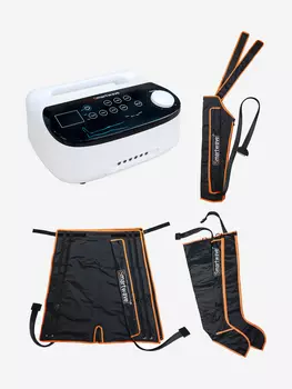 Лимфодренажный массажер Smartwave 600, комплект с манжетами для ног, манжетой для руки и манжетой-шорты, Белый
