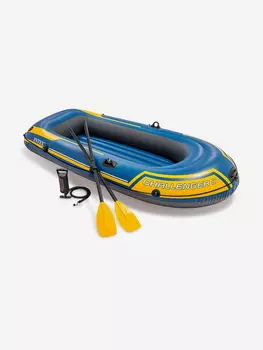 Лодка Intex 68367 CHALLENGER 2 236х114х41 см, Синий