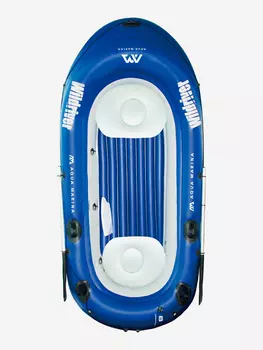 Лодка надувная AQUA MARINA BT-88822 WILDRIVER, 2+1-местная, насос, весла, транец, до 225кг, Синий