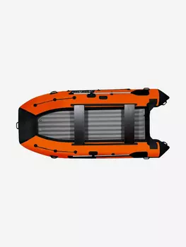 Лодка ПВХ RiverBoats RB-370 НДНД черно-оранжевый, Оранжевый
