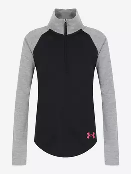 Лонгслив детский Under Armour Tech Graphic Half Zip, Черный