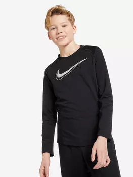 Лонгслив для мальчиков Nike Pro Dri-FIT, Черный