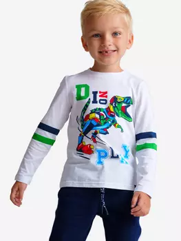 Лонгслив для мальчиков PlayToday, Белый
