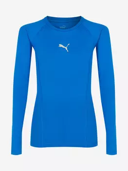 Лонгслив компрессионный детский PUMA Liga, Голубой