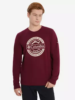 Лонгслив мужской Columbia Csc Seasonal Logo Ls Tee, Красный