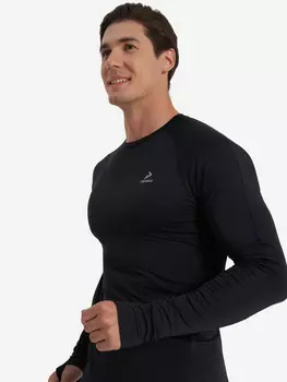 Лонгслив мужской Demix AeroMove Running, Черный
