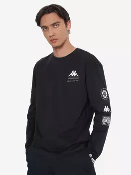 Лонгслив мужской Kappa, Черный