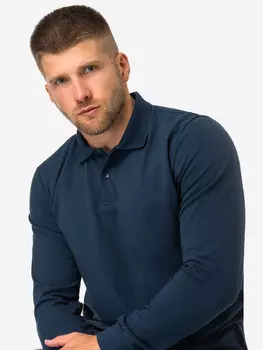 Лонгслив-поло мужской Happyfox, Синий