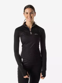 Лонгслив с мембранной вставкой женский UGLOW, черный, Черный
