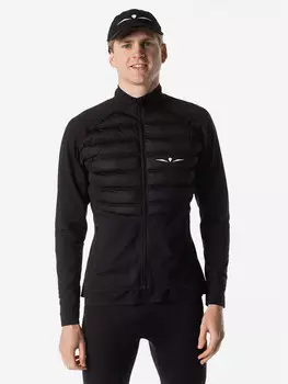 Лонгслив с пуховой вставкой мужской UGLOW, черный, Черный