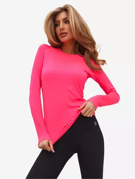 Лонгслив спортивный с длинным рукавом женский Rebelpro, Розовый