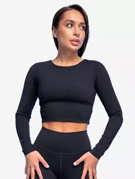 Лонгслив спортивный женский Pelican, Черный