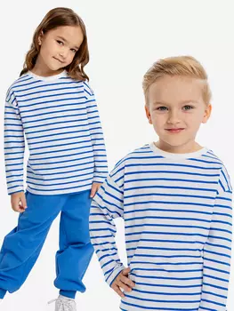 Лонгслив в полоску детский Button Blue, Мультицвет