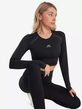 Лонгслив женский Athlex, Черный