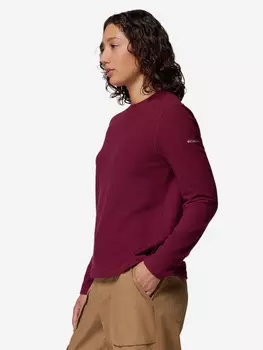Лонгслив женский Columbia Brea Falls Grid Crew Ls, Красный