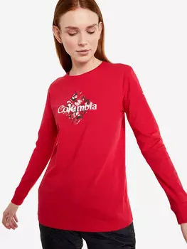 Лонгслив женский Columbia Culver City LS Graphic Tee, Красный