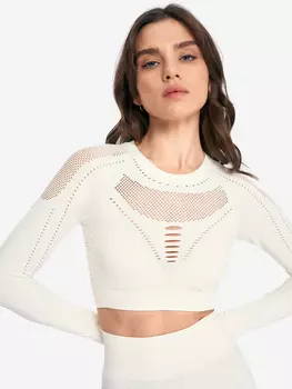 Лонгслив женский Sensana AsanaSoul, Бежевый