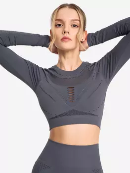 Лонгслив женский Sensana AsanaSoul, Коричневый