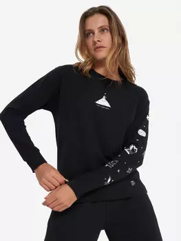 Лонгслив женский Termit x Spooky Potato, Черный