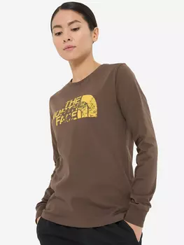Лонгслив женский The North Face Seasonal Logo, Коричневый