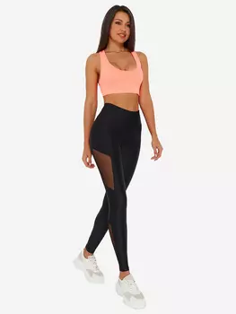 Лосины спортивные женские утягивающие Rebelpro, Черный